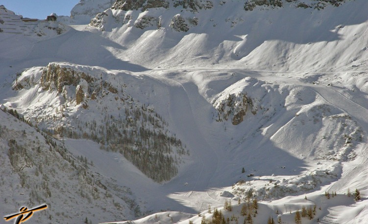 anteprima Pista Fodoma di Arabba, una vera pista da sci nera delle Dolomiti