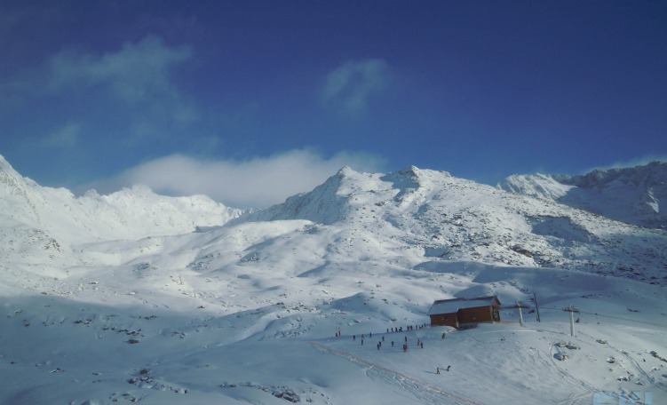 Vista sull'arrivo della seggiovia Plein Sud