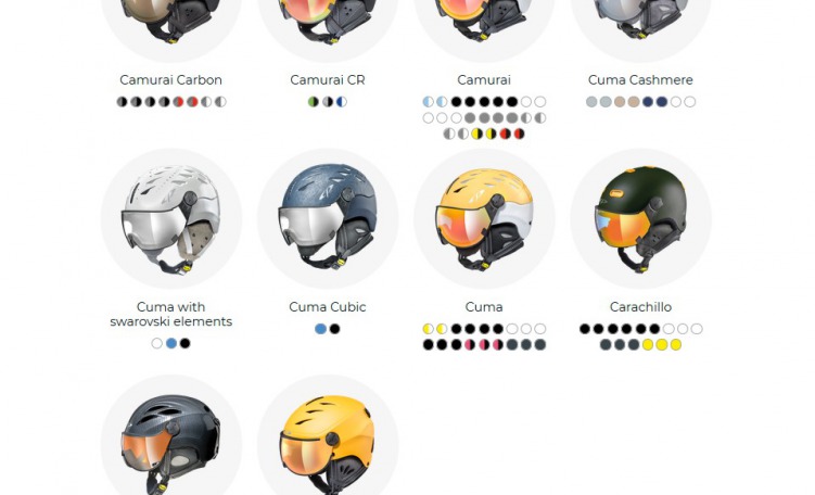 Collezione caschi CP 2018-2019