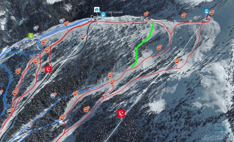 Mappa nuova pista Busabella