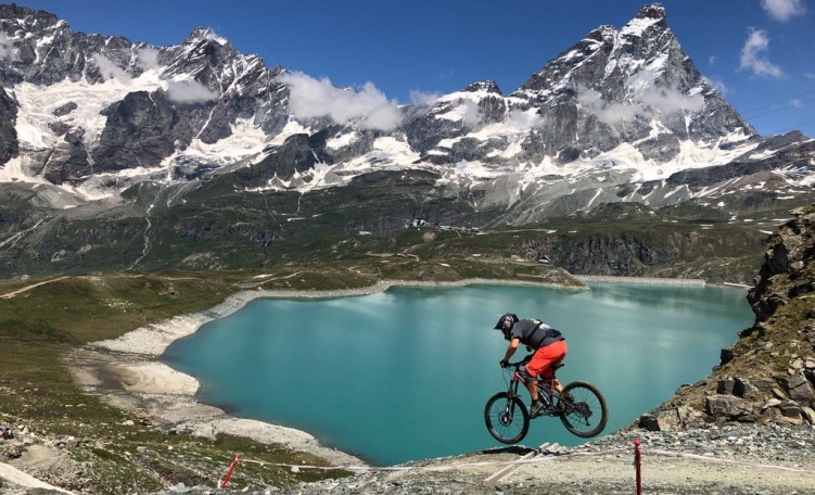 Biker al Cervino Bike Park