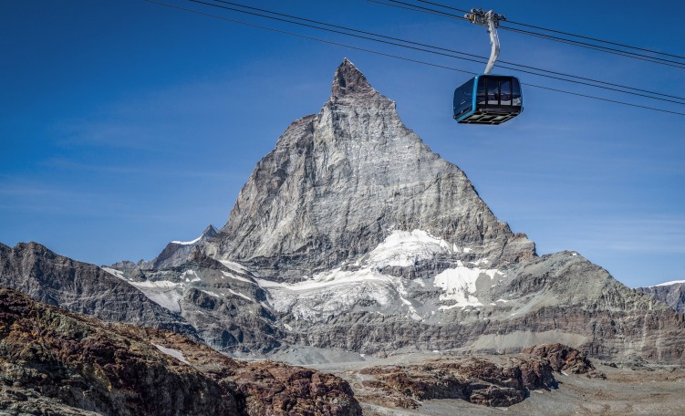 La nuova cabinovia Crystal Ride e il Cervino