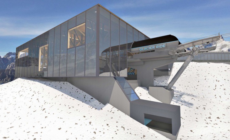 Rendering stazione a valle