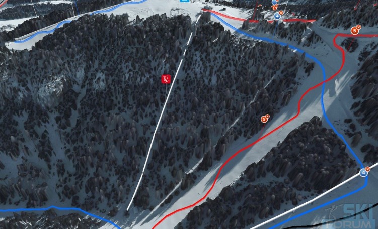 Linea seggiovia Pian Pecei-Ciampedie