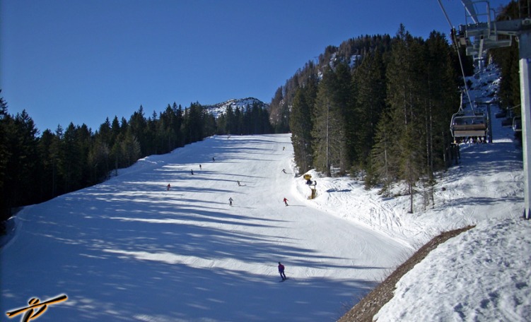 anteprima Pista Dosso Larici, una delle più belle piste per il Carving del Trentino