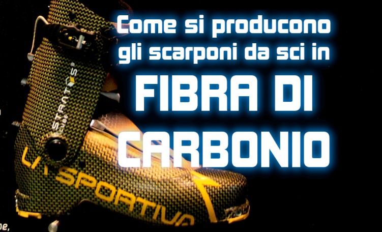 Scarponi da sci in fibra di carbonio