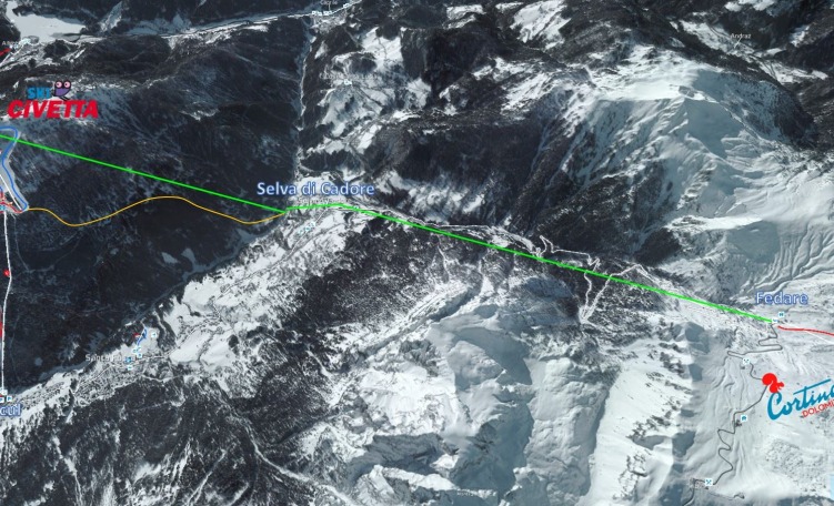 Collegamento Civetta-Cortina