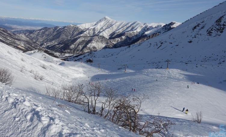 Parte alta pista Pian del Leone