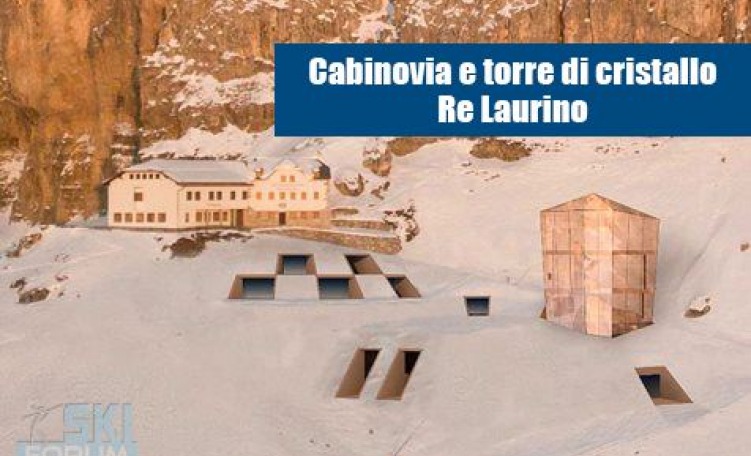 Rendering stazione a monte cabinovia Re Laurino