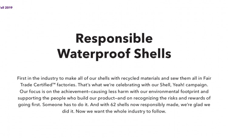Patagonia Responsible Shells