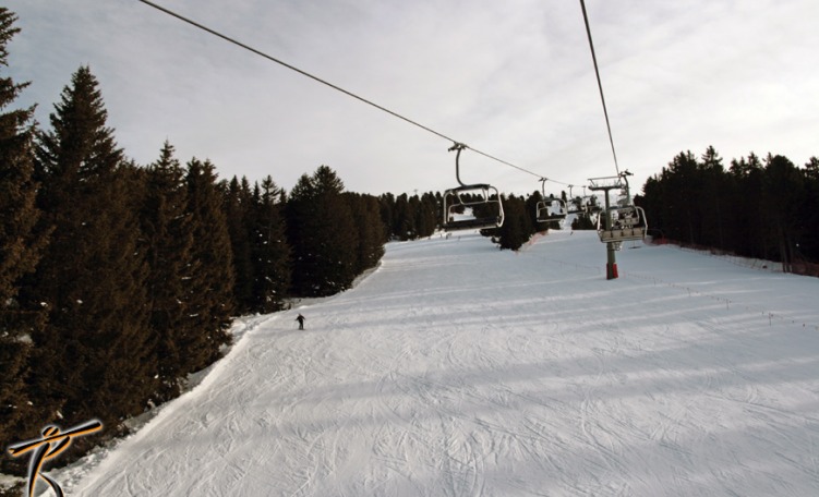 anteprima Pista Costabella di Alpe Cermis, sciare al sole - Val di Fiemme