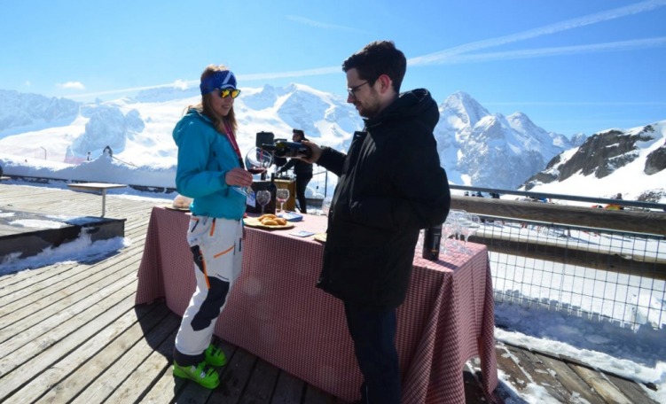 Arabba Ski & Wine 2019 in terrazza