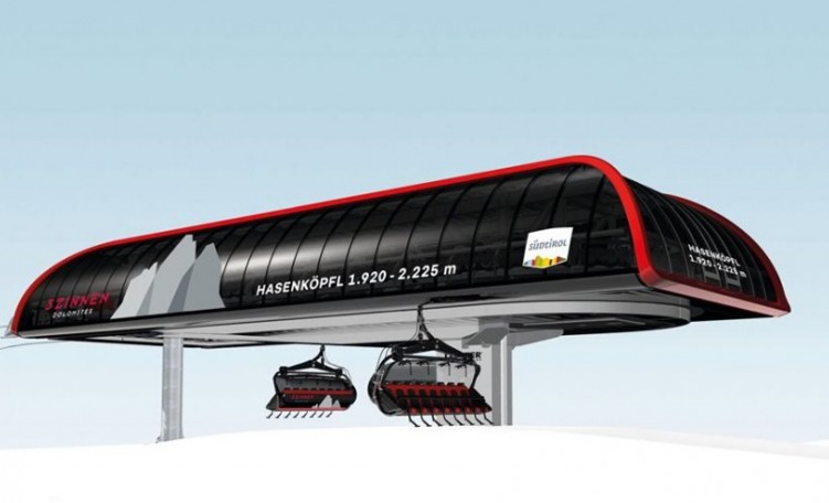 La nuova stazione della seggiovia Hasenköpfl