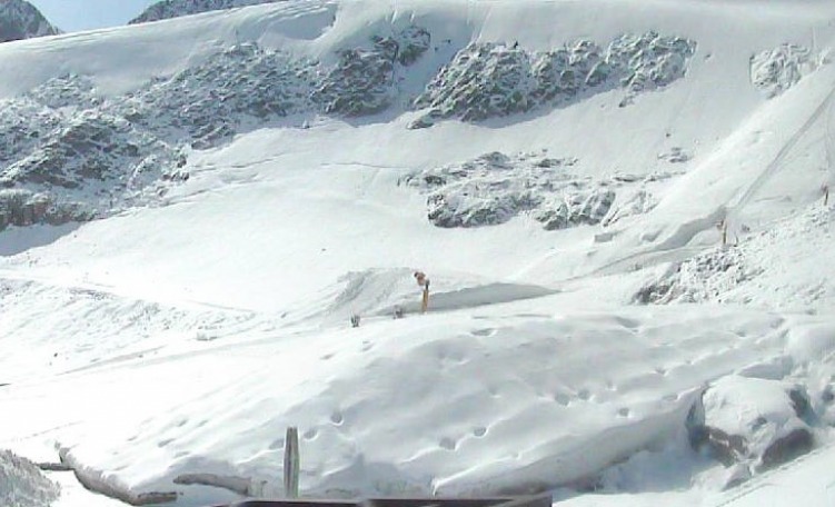 Ghiacciaio del Rettenbach con pista Coppa del Mondo