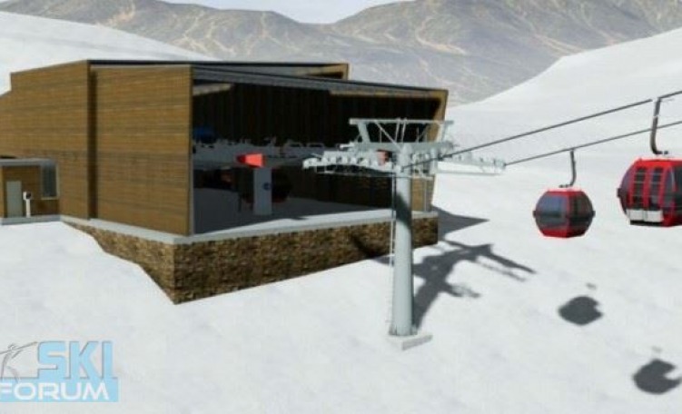 Rendering stazione a valle