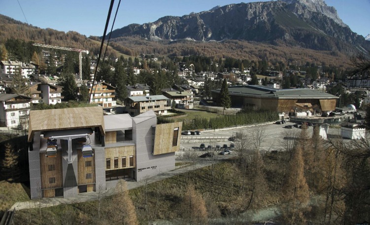Nuova cabinovia Freccia nel Cielo - Rendering valle