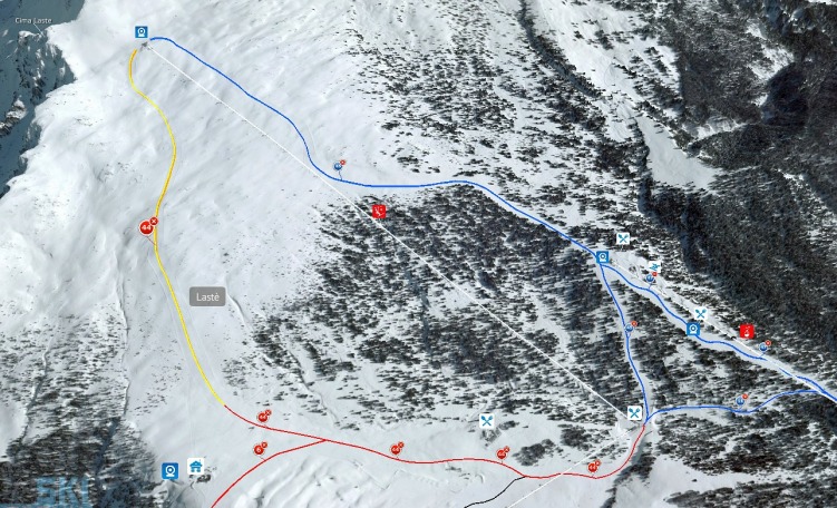 Traccia della pista Lastè