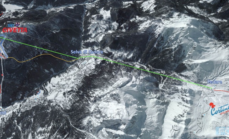 Bozza di collegamento Cortina-Civetta