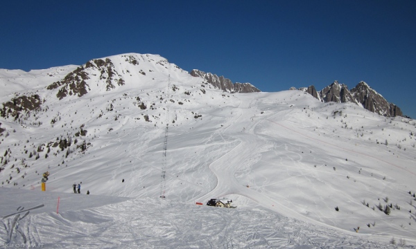 panoramica della pista Coma Tognola