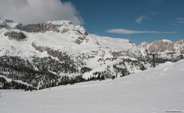 vista sul sella Dolomiti