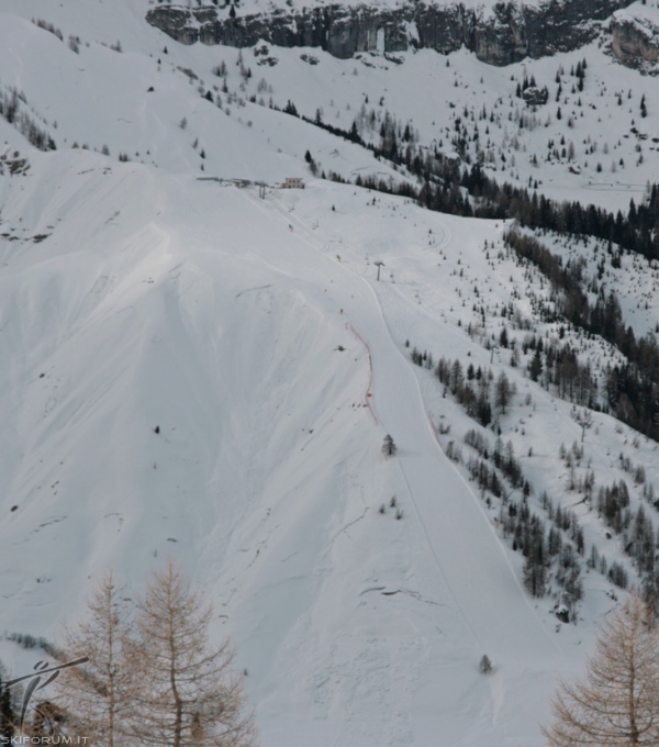 parte alta pista Monte Burz