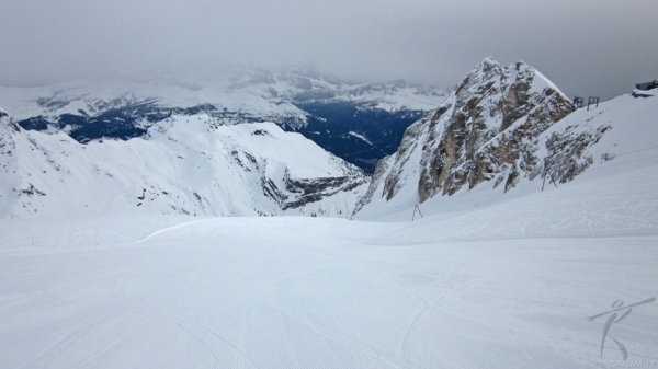 foto pista della Marmolada