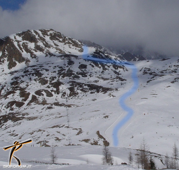 traccia pista di Cima Tognola