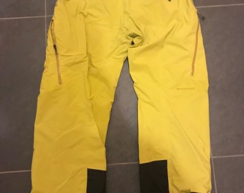 Mammut Stoney Pants Skihose Ski pants Pantaloni Sci XL Yellow