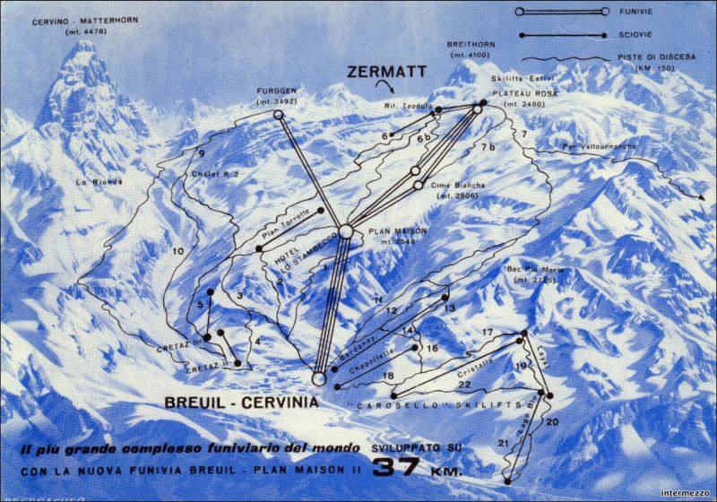 Карта трасс церматт