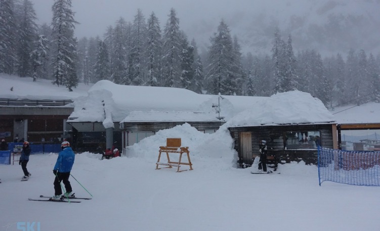 Metri e metri e metri di neve in Faloria, Cortina d'Ampezzo
