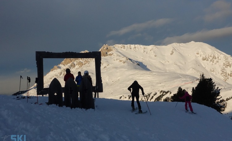 Sciata al cospetto del Latemar in Val di Fiemme