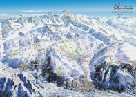 Cartina e mappa delle piste di Alpe d'Huez