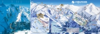 Cartina e mappa delle piste di Les Deux Alpes