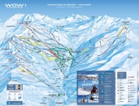Cartina e mappa delle piste di Les Menuires