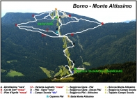 Cartina e mappa delle piste di Borno - Monte Altissimo