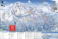 Cartina e mappa delle piste di Les Arcs