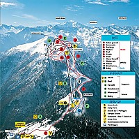 Cartina e mappa delle piste di Domobianca - Alpe Lusentino