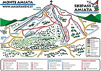 Cartina e mappa delle piste di Monte Amiata
