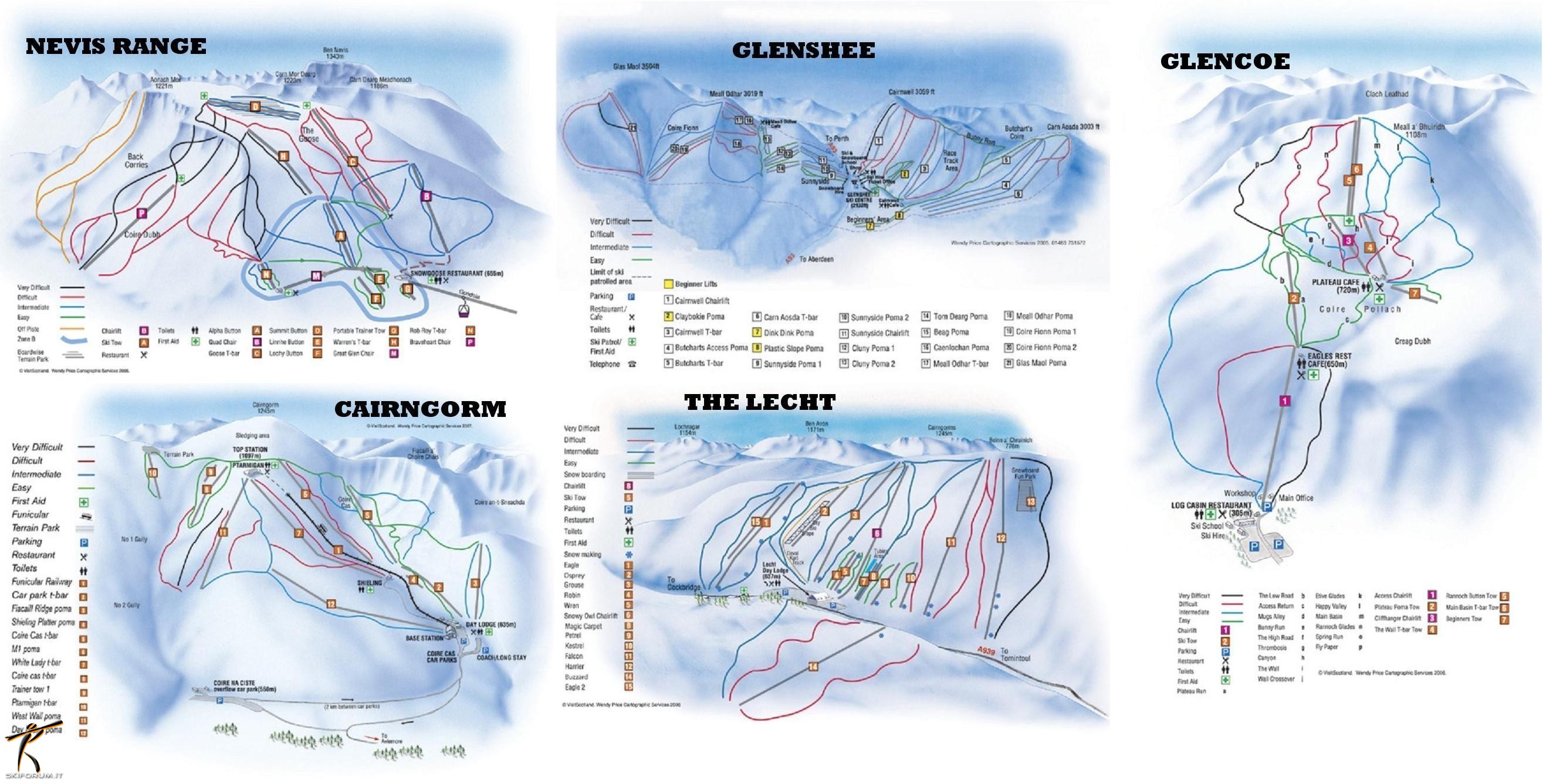 Altro Europa - Sciare in Scozia, tutte le skimap - Skimaps