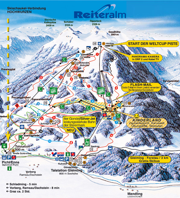 mappa piste e impianti