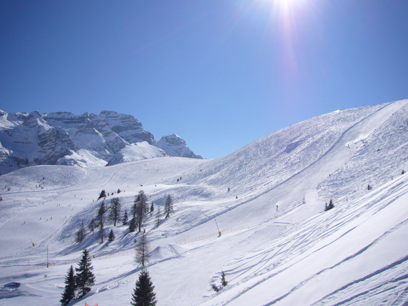 panorama piste sci