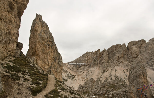 Sass Ciampac e alta via di Colfosco