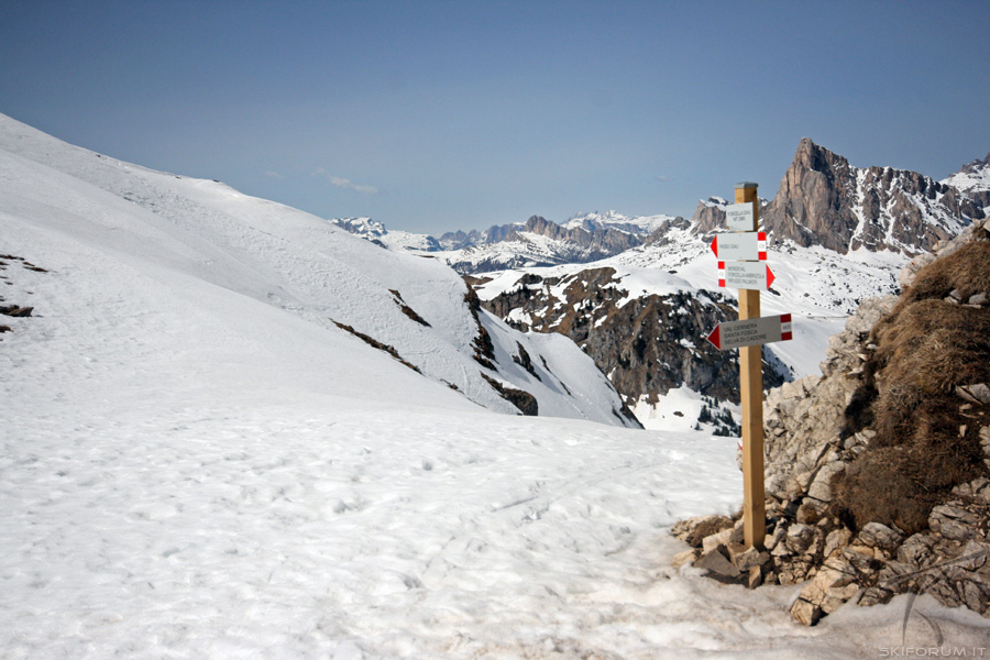 panorama dalla forcella