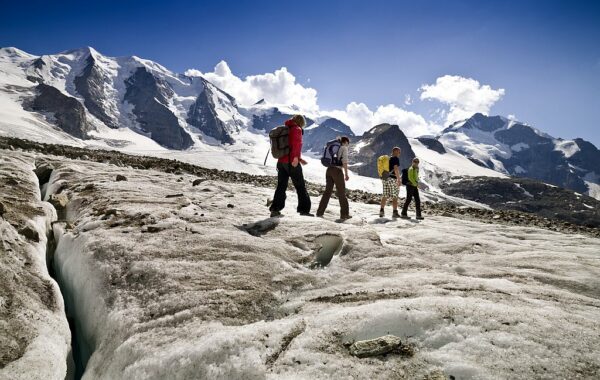 Escursioni sui ghiacciai del Morteratsch e del Pers