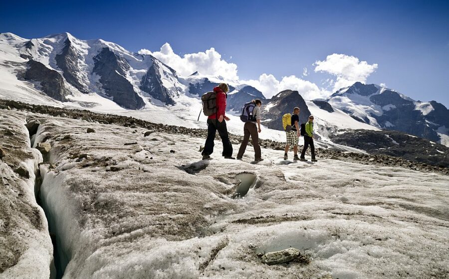 Escursioni sui ghiacciai del Morteratsch e del Pers
