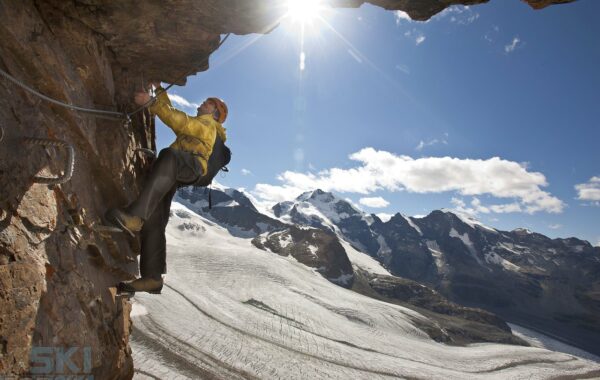 Sentieri sui ghiacciai del Diavolezza e vie ferrata in Engadina