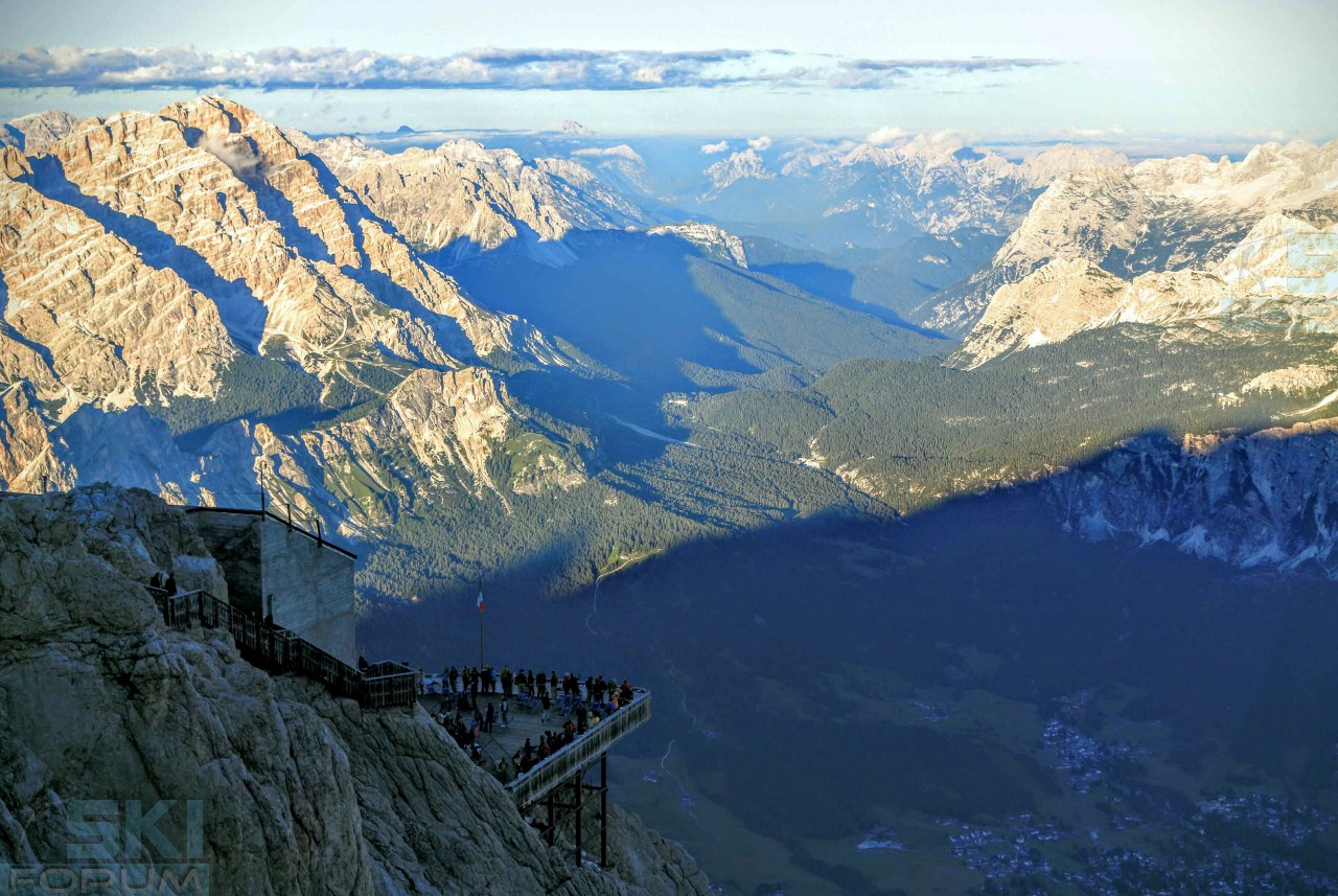 Tramonto sulle Dolomiti dalle Tofane