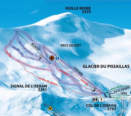 Skimap estiva Val d'Isere