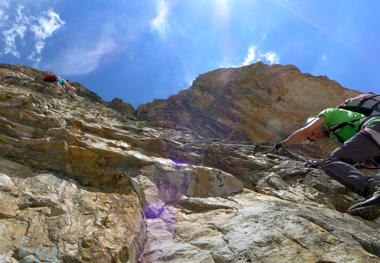 foto via ferrata sul Sella