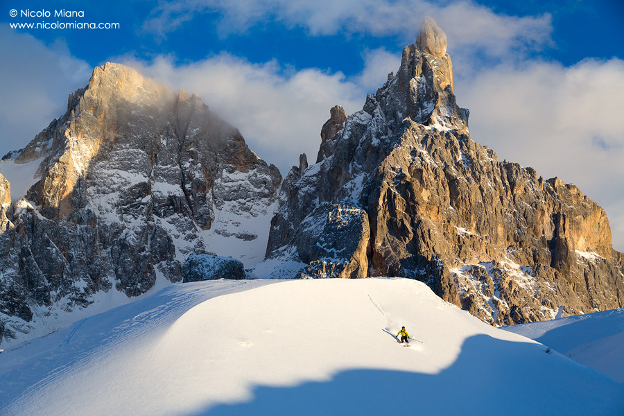 Freeride al Passo Rolle
